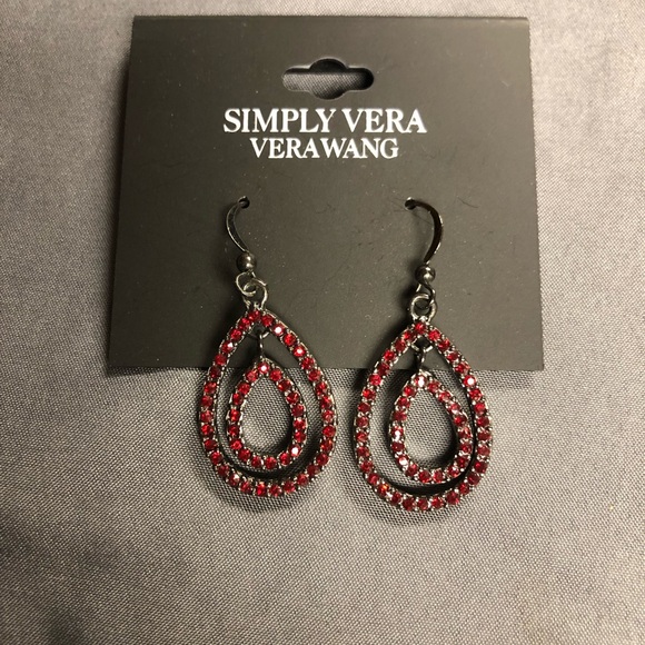 Simply Vera Vera Wang Jewelry - Simply Vera Vera Wang Red Teardrop Earrings